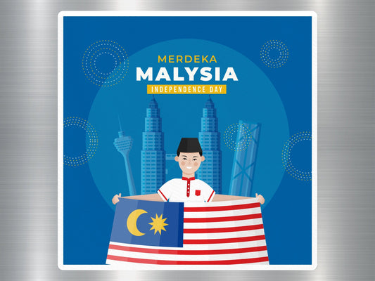 Wholesale Malaysia Independence Day Travel Sticker