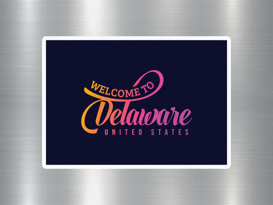 Wholesale Welcome to Delaware Travel Sticker