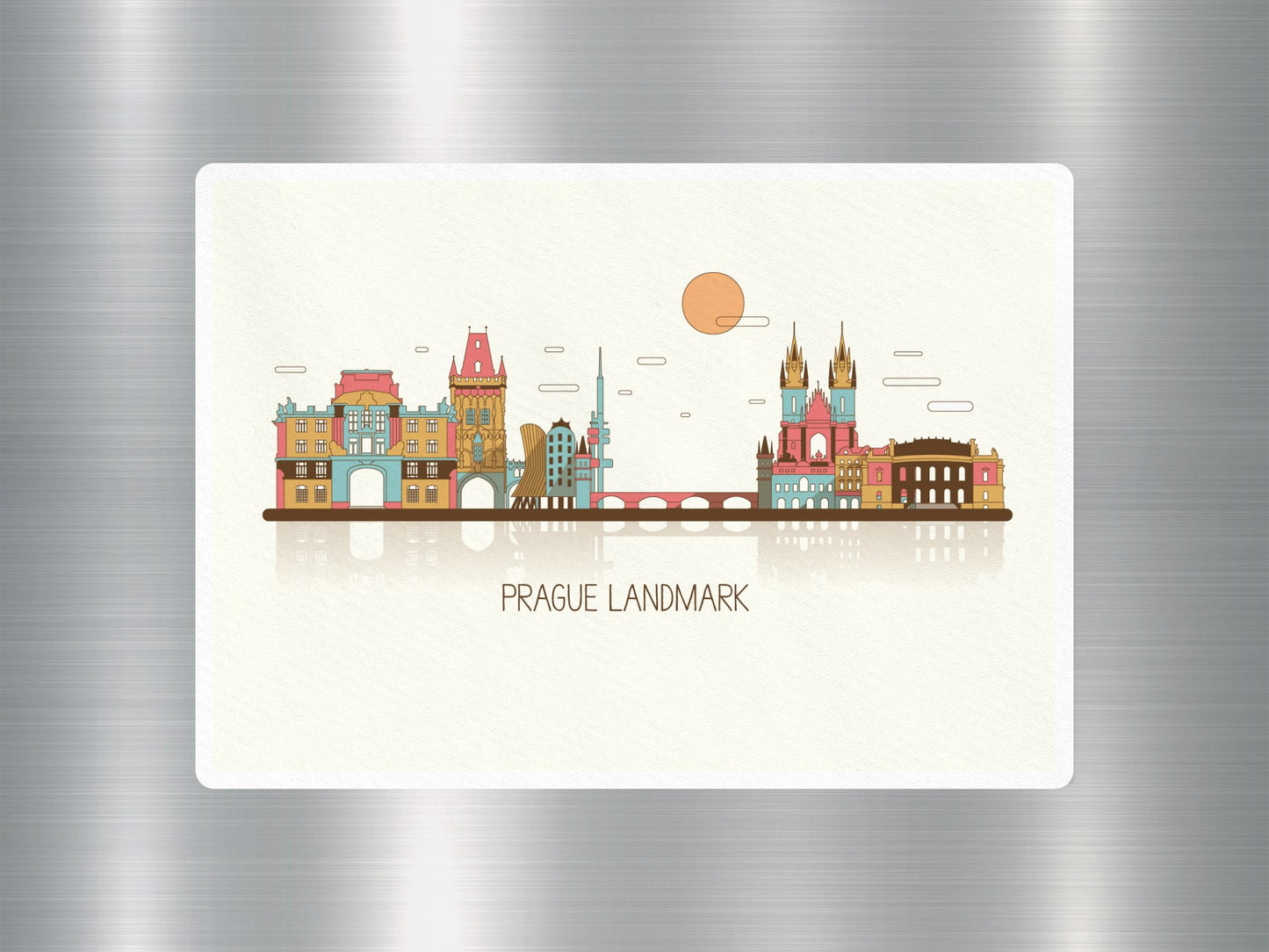 Wholesale Prague Landmark Travel Sticker