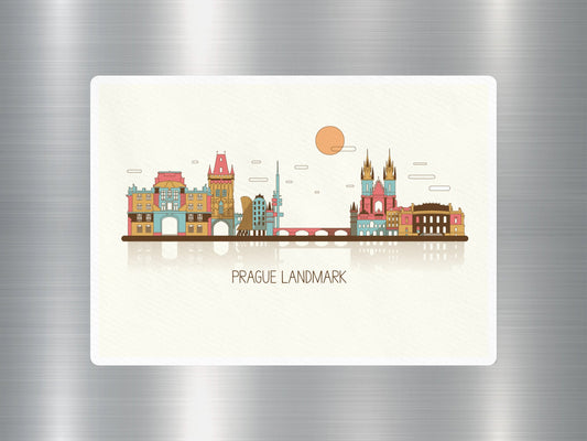 Wholesale Prague Landmark Travel Sticker