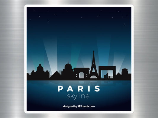 Paris Skyline Travel Sticker
