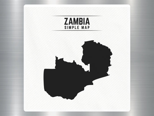 Wholesale Zambia Map Travel Sticker