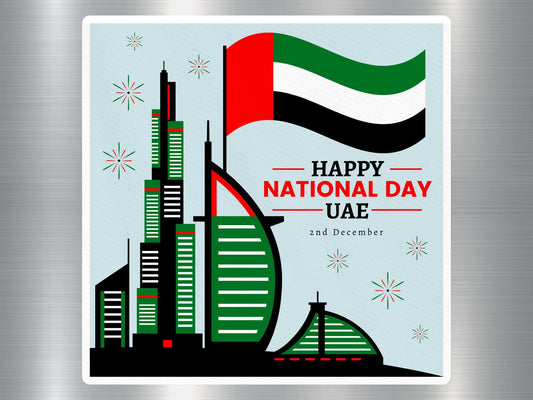 Wholesale Happy National Day UAE Travel Sticker