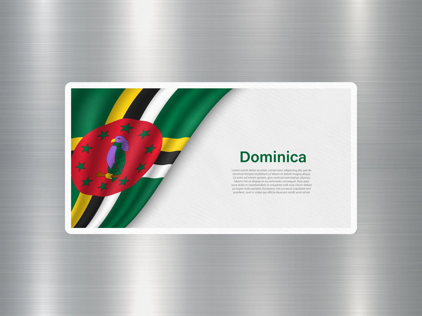 Wholesale Dominica Travel Sticker