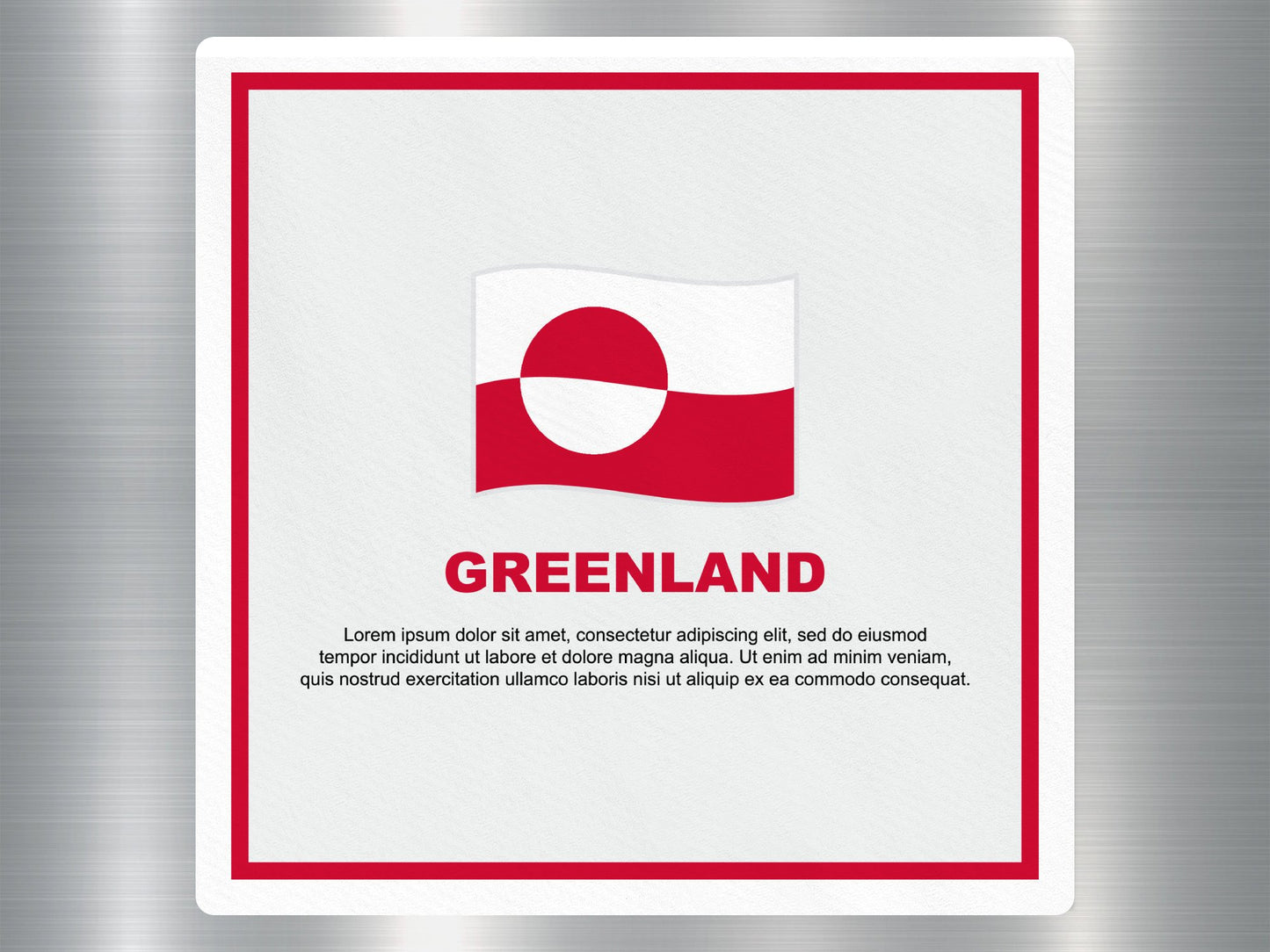 Wholesale Greenland Travel Sticker