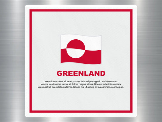 Wholesale Greenland Travel Sticker