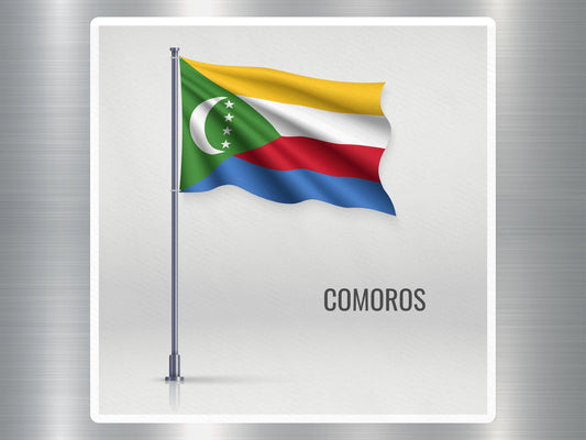 Wholesale Comoros Travel Sticker