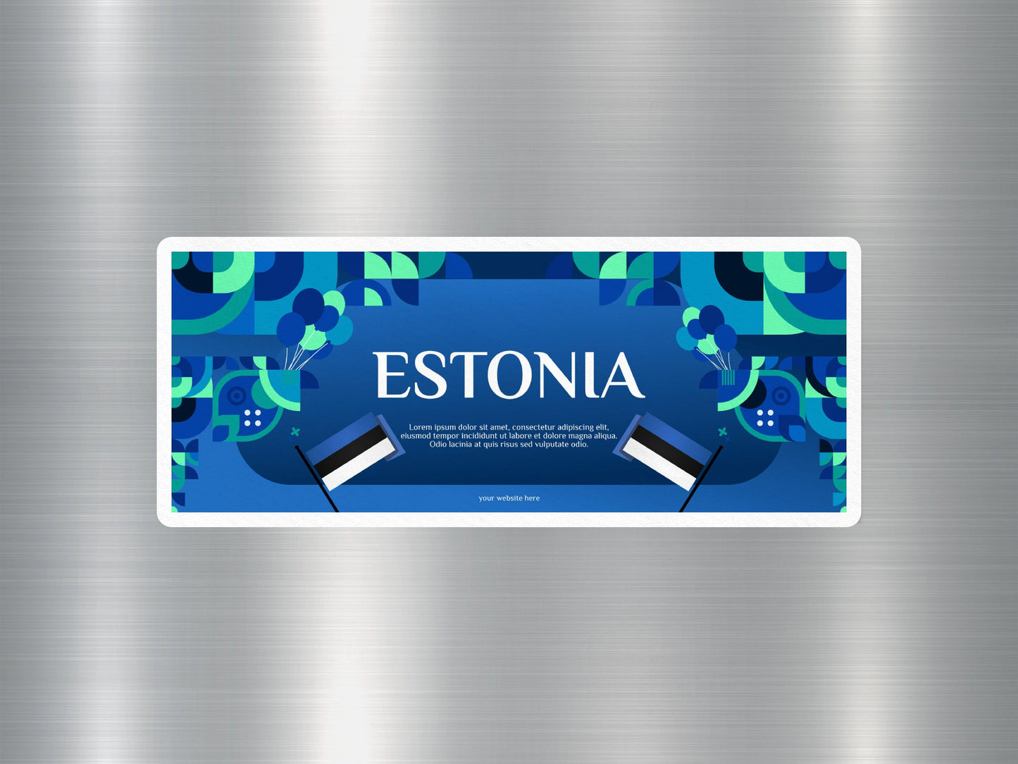 Wholesale Estonia Travel Sticker