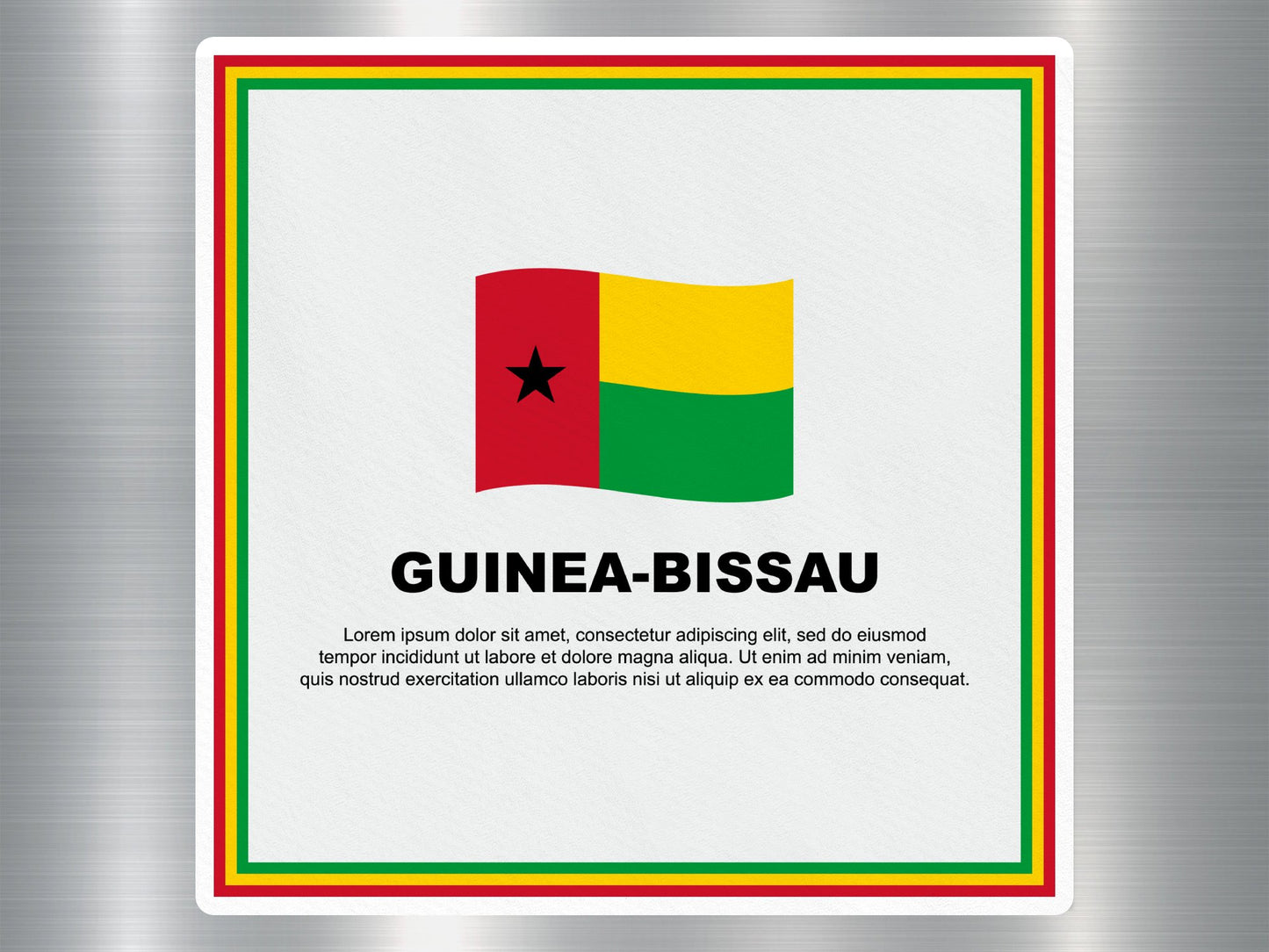 Wholesale Guinea - Bissau Travel Sticker