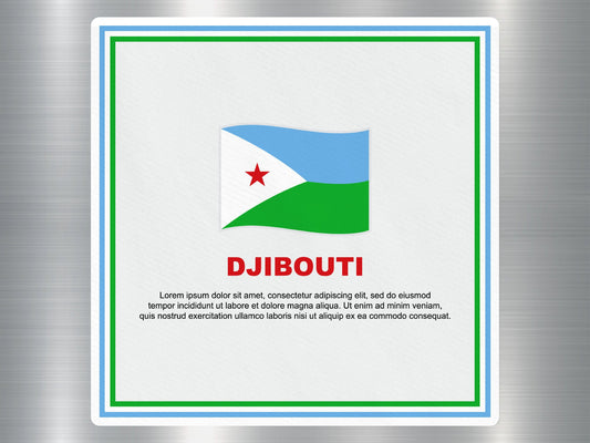 Wholesale Djibouti Travel Sticker