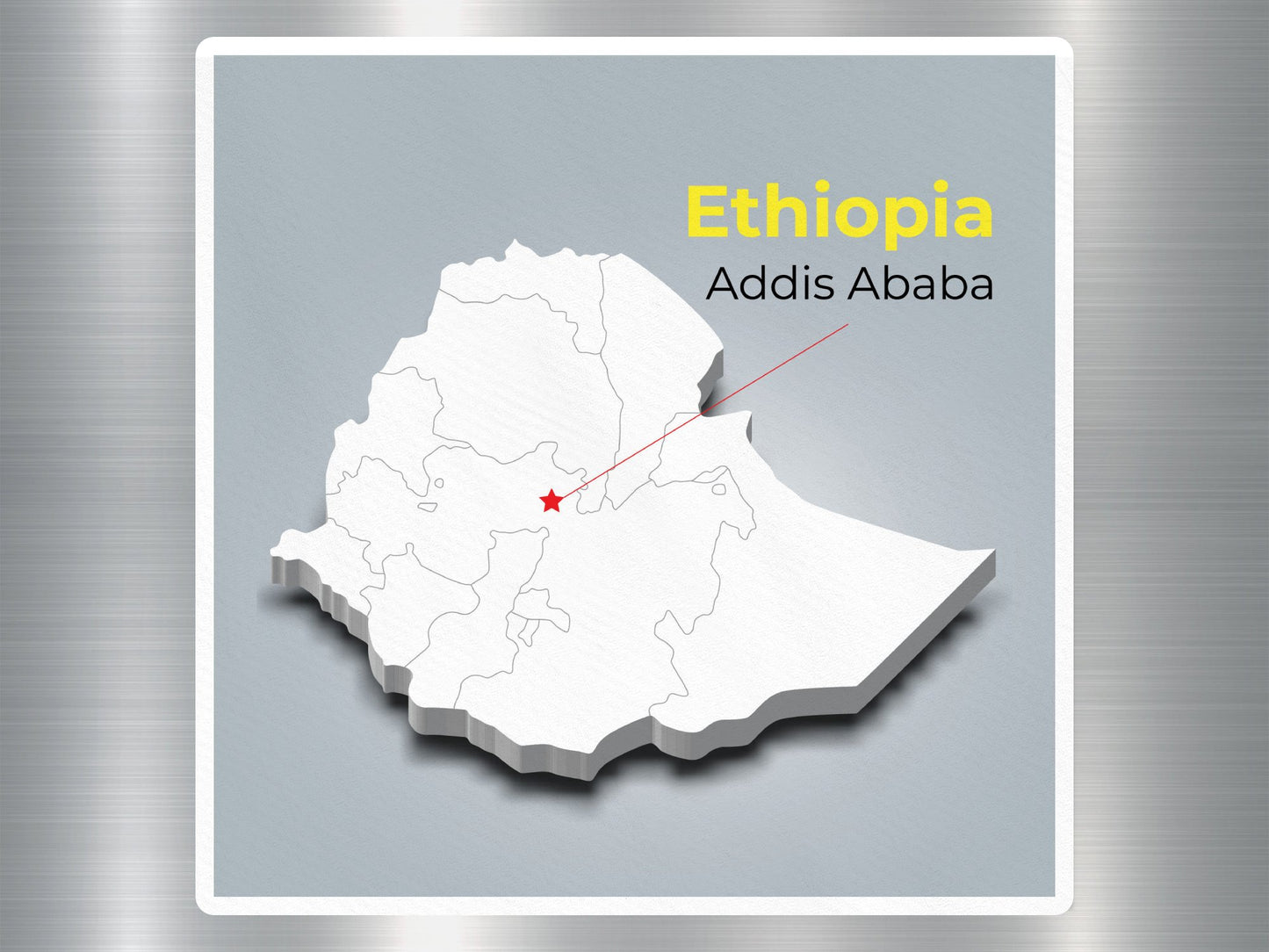 Wholesale Ethiopia Addis Ababa Travel Sticker