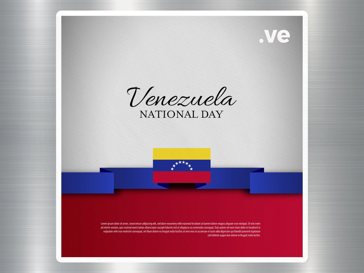 Wholesale Venezuela National Day Travel Sticker