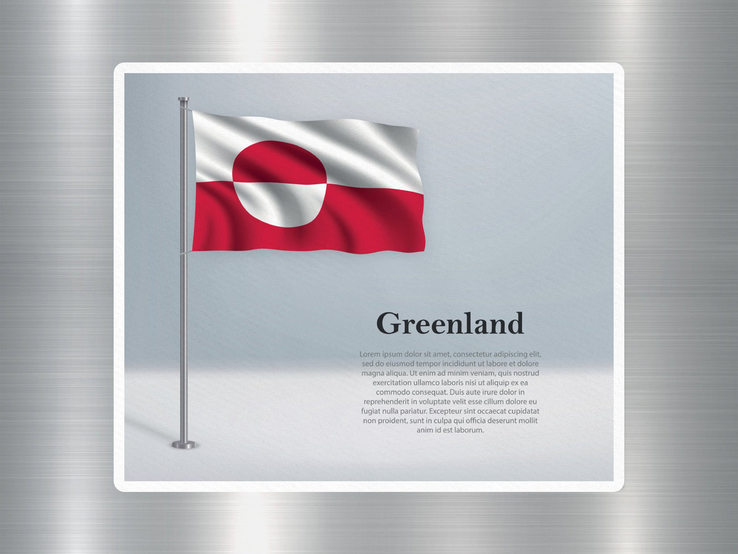 Wholesale Greenland Travel Sticker