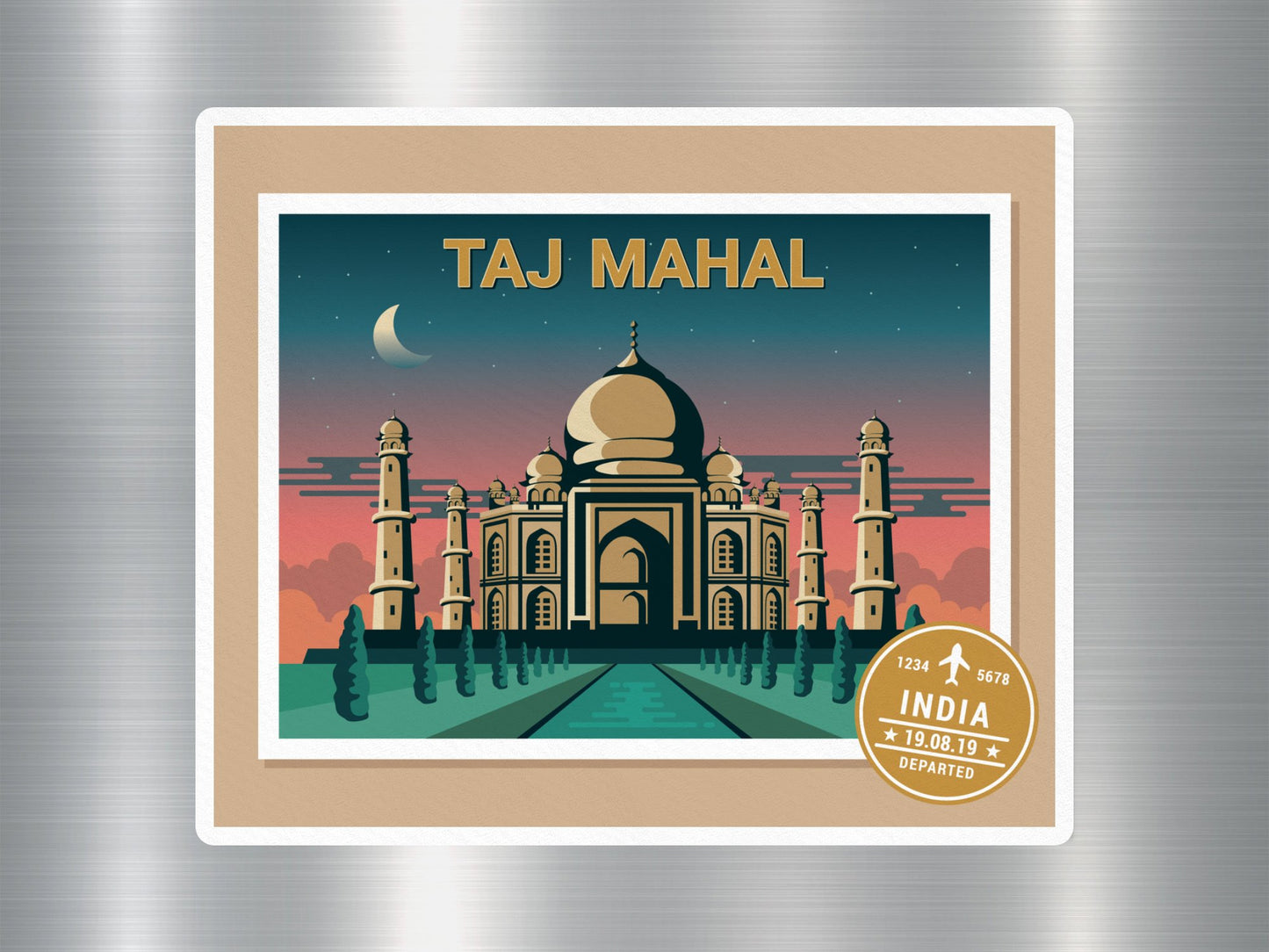Wholesale Taj Mahal Travel Sticker