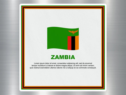 Wholesale Zambia Travel Sticker