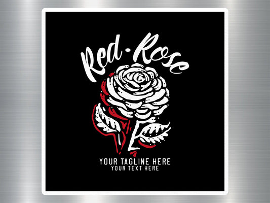 Wholesale Red Rose Travel Sticker