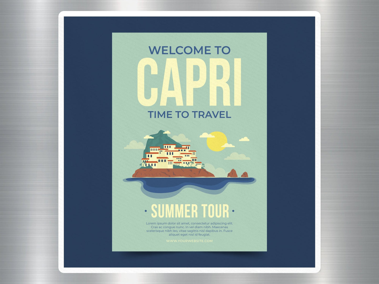Wholesale Welcome to Capri Travel Sticker