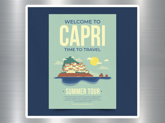 Wholesale Welcome to Capri Travel Sticker