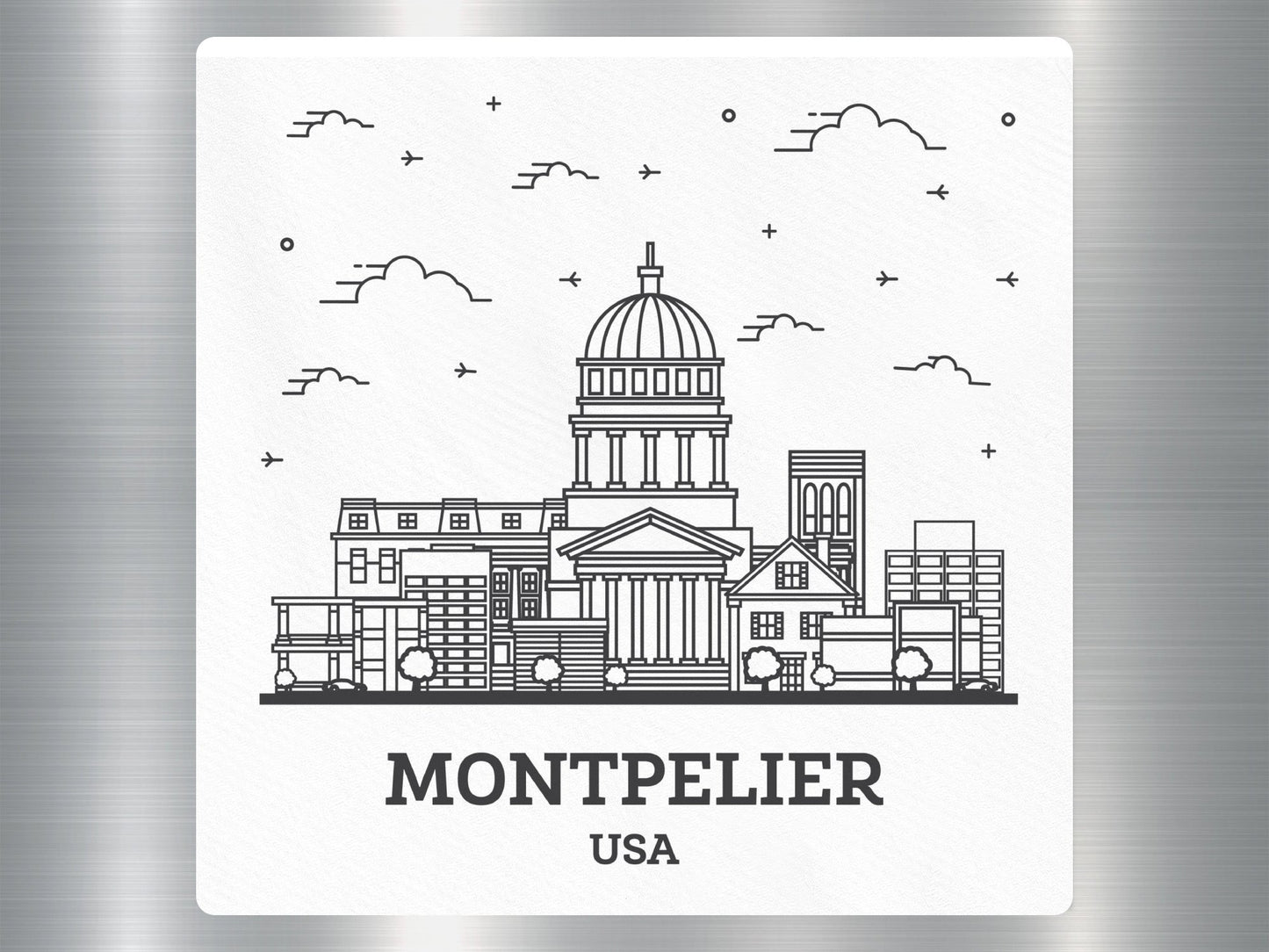 Wholesale Montpelier USA Travel Sticker
