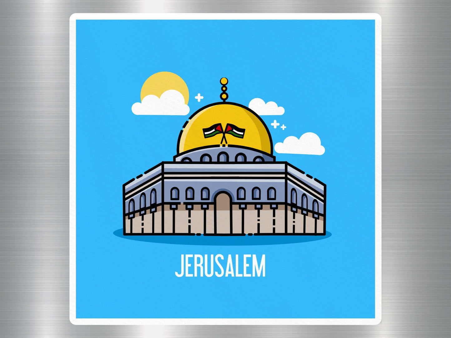 Wholesale Jerusalem Travel Sticker