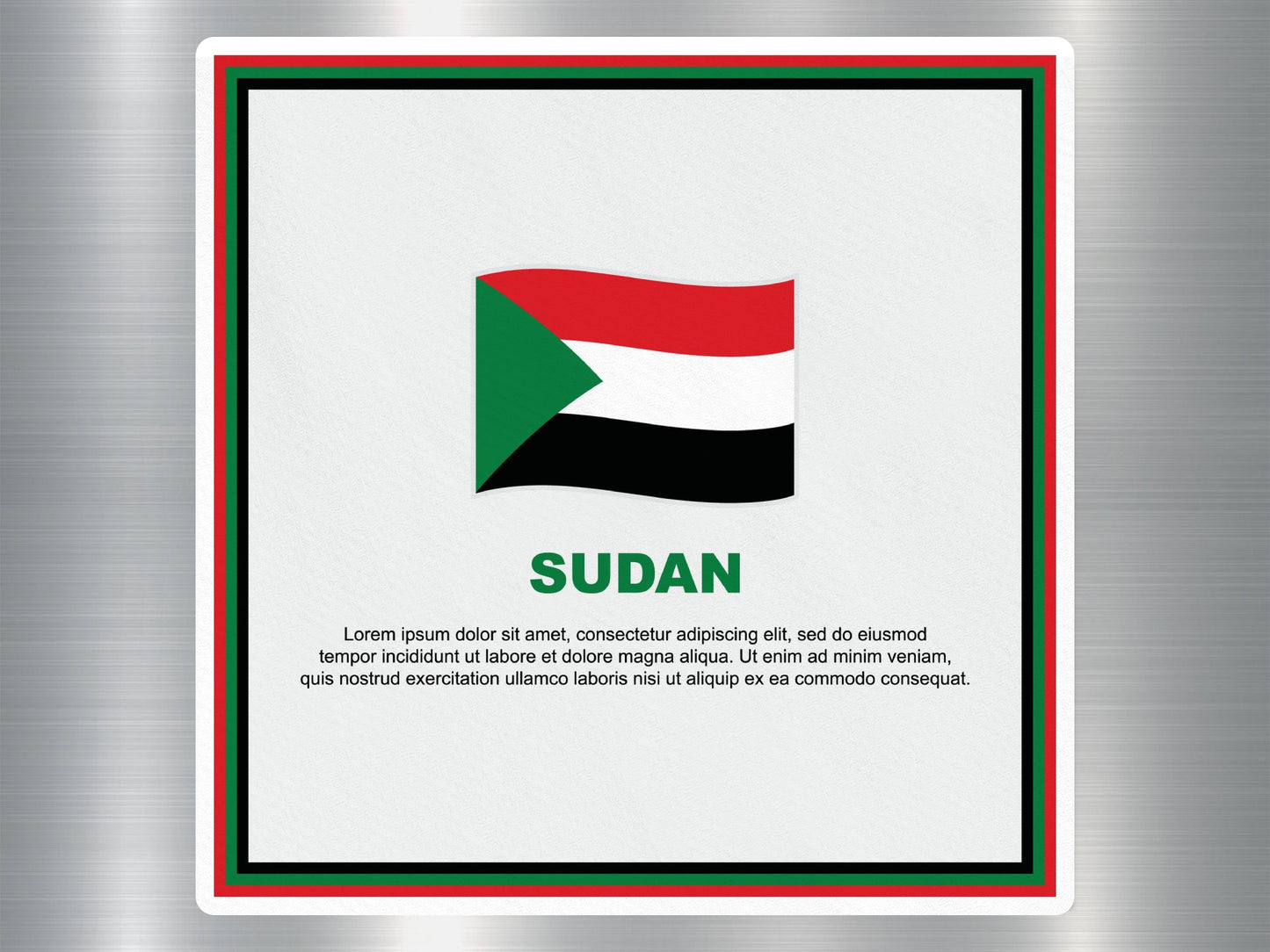 Wholesale Sudan Travel Sticker