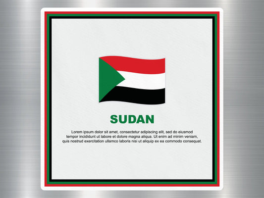 Wholesale Sudan Travel Sticker