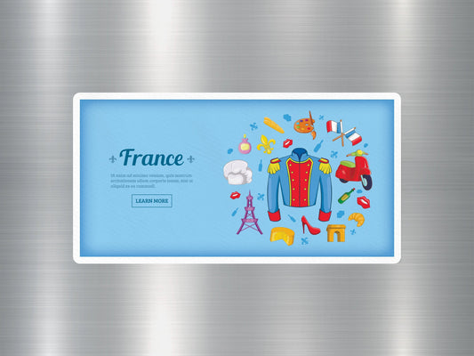 Wholesale France Travel Sticker