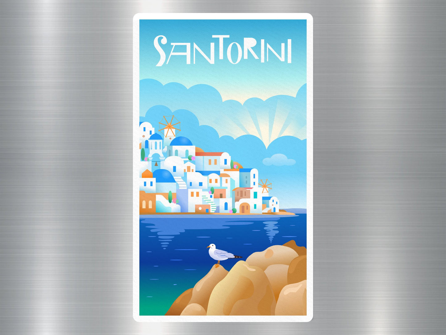 Wholesale Santorini Travel Sticker