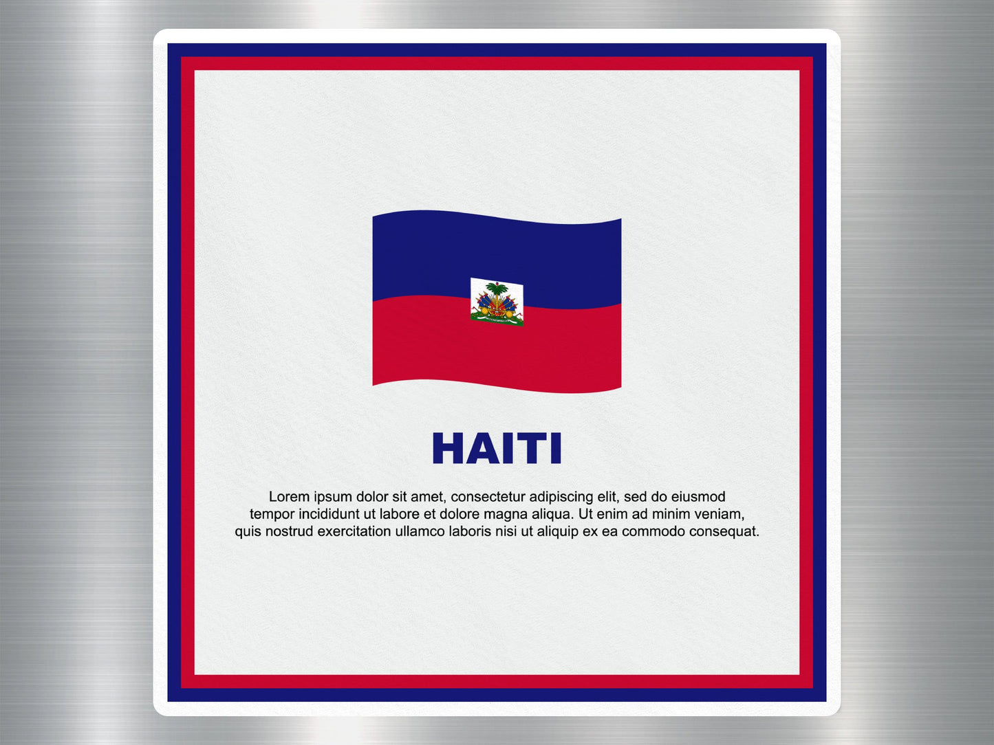 Wholesale Haiti Travel Sticker