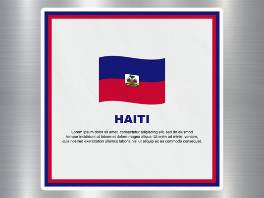 Wholesale Haiti Travel Sticker