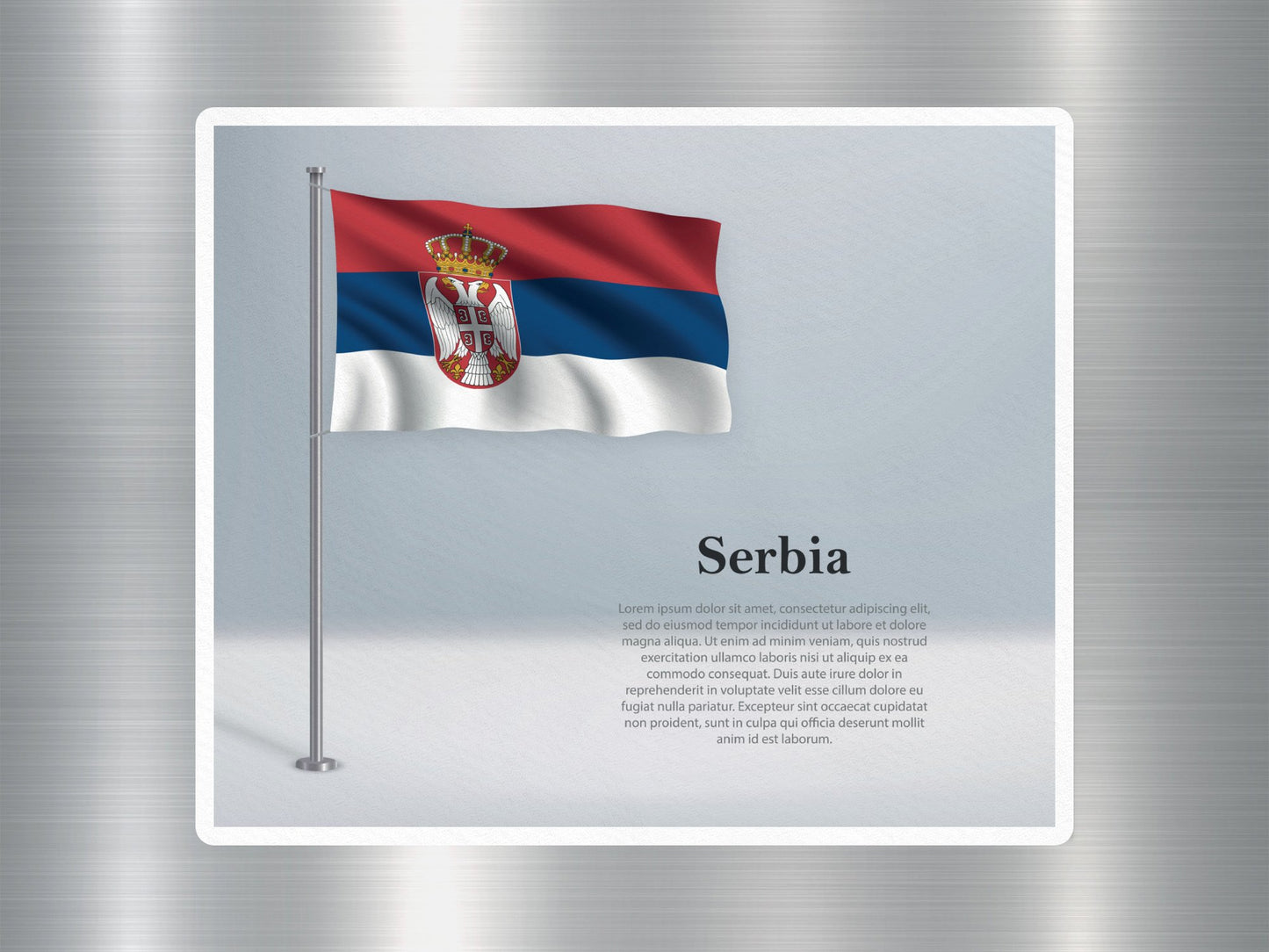 Wholesale Serbia Travel Sticker