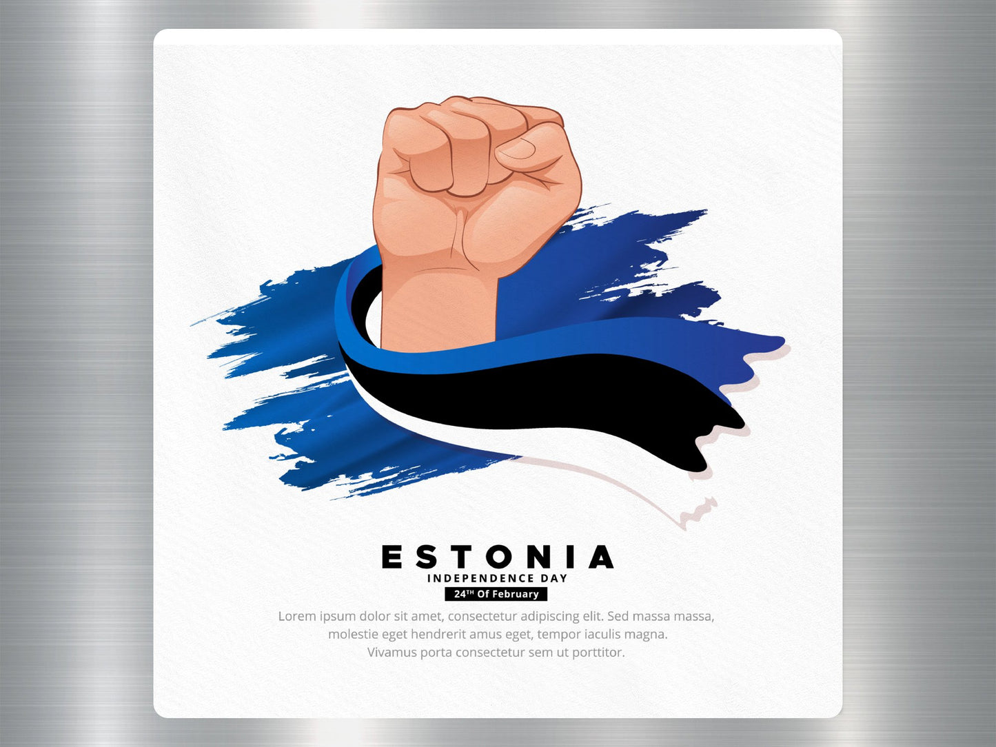 Wholesale Estonia Independence Day Travel Sticker