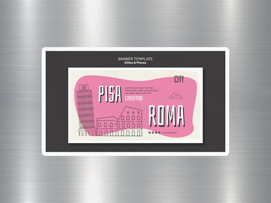 Wholesale Pisa Roma Travel Sticker