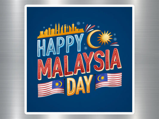 Wholesale Happy Malaysia Day Travel Sticker