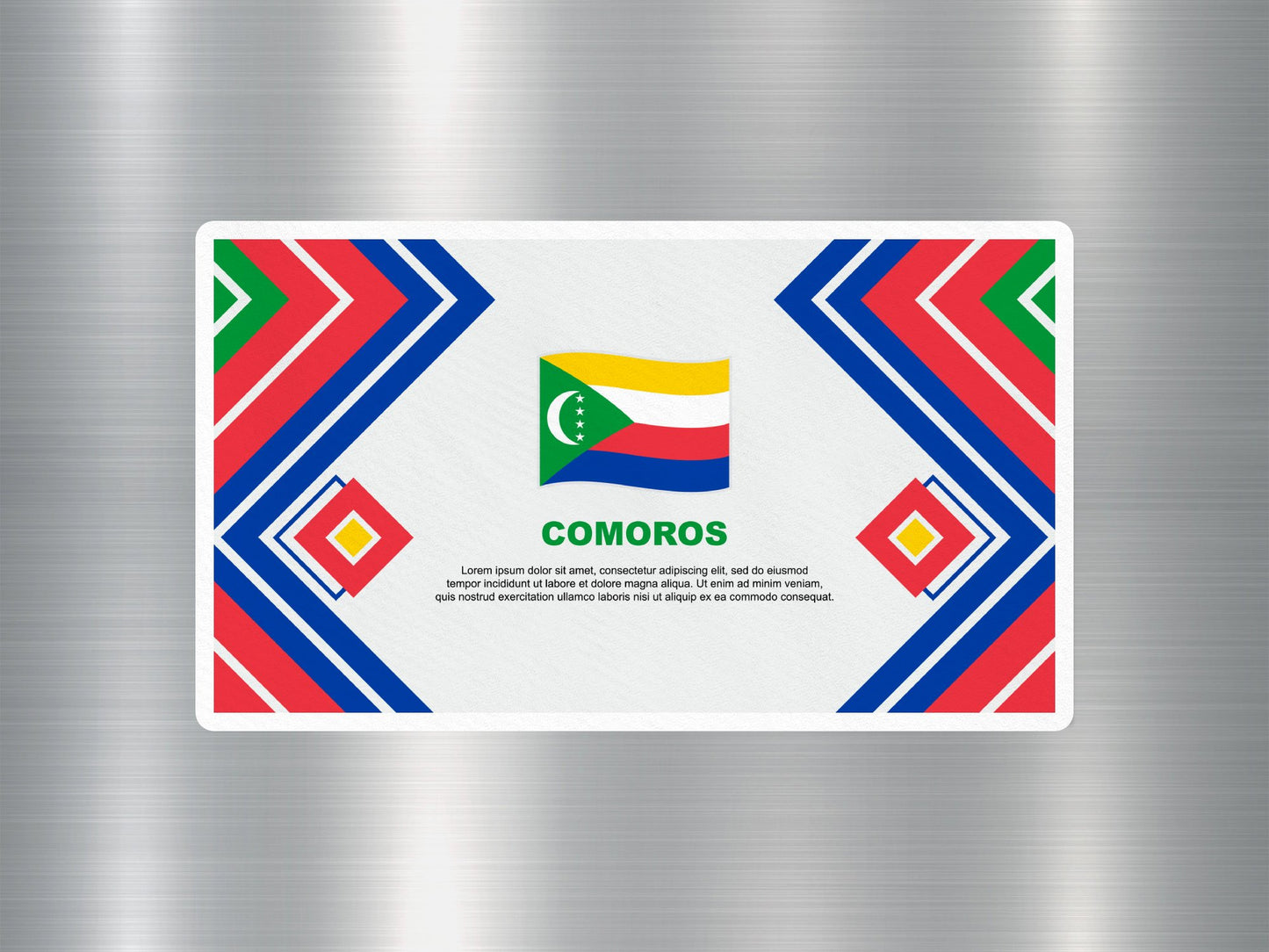 Wholesale Comoros Travel Sticker
