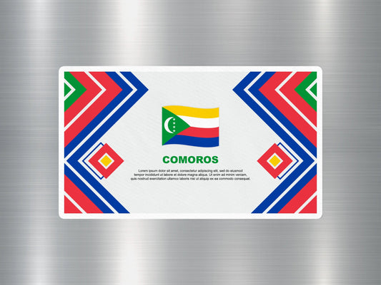 Wholesale Comoros Travel Sticker