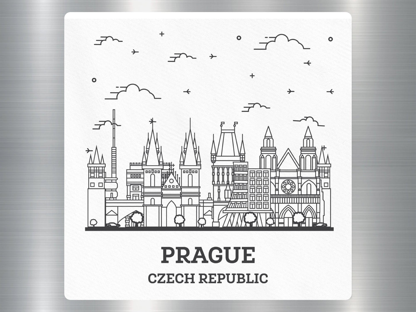 Wholesale Prague Czech Republic Travel Sticker