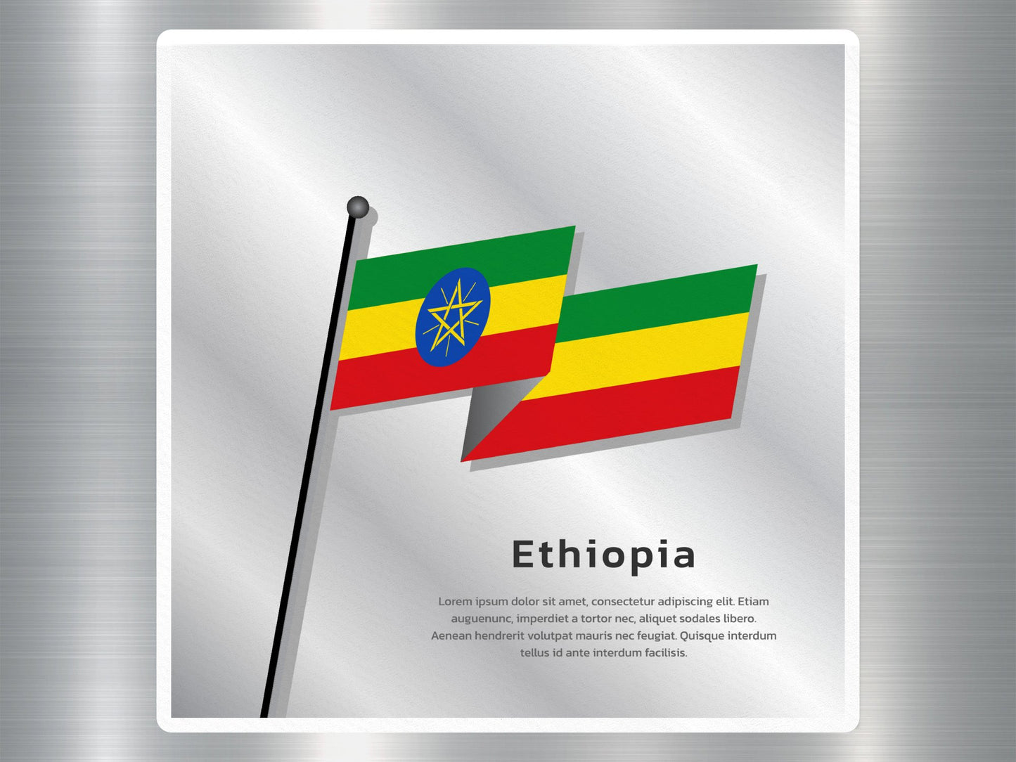 Wholesale Ethiopia Travel Sticker