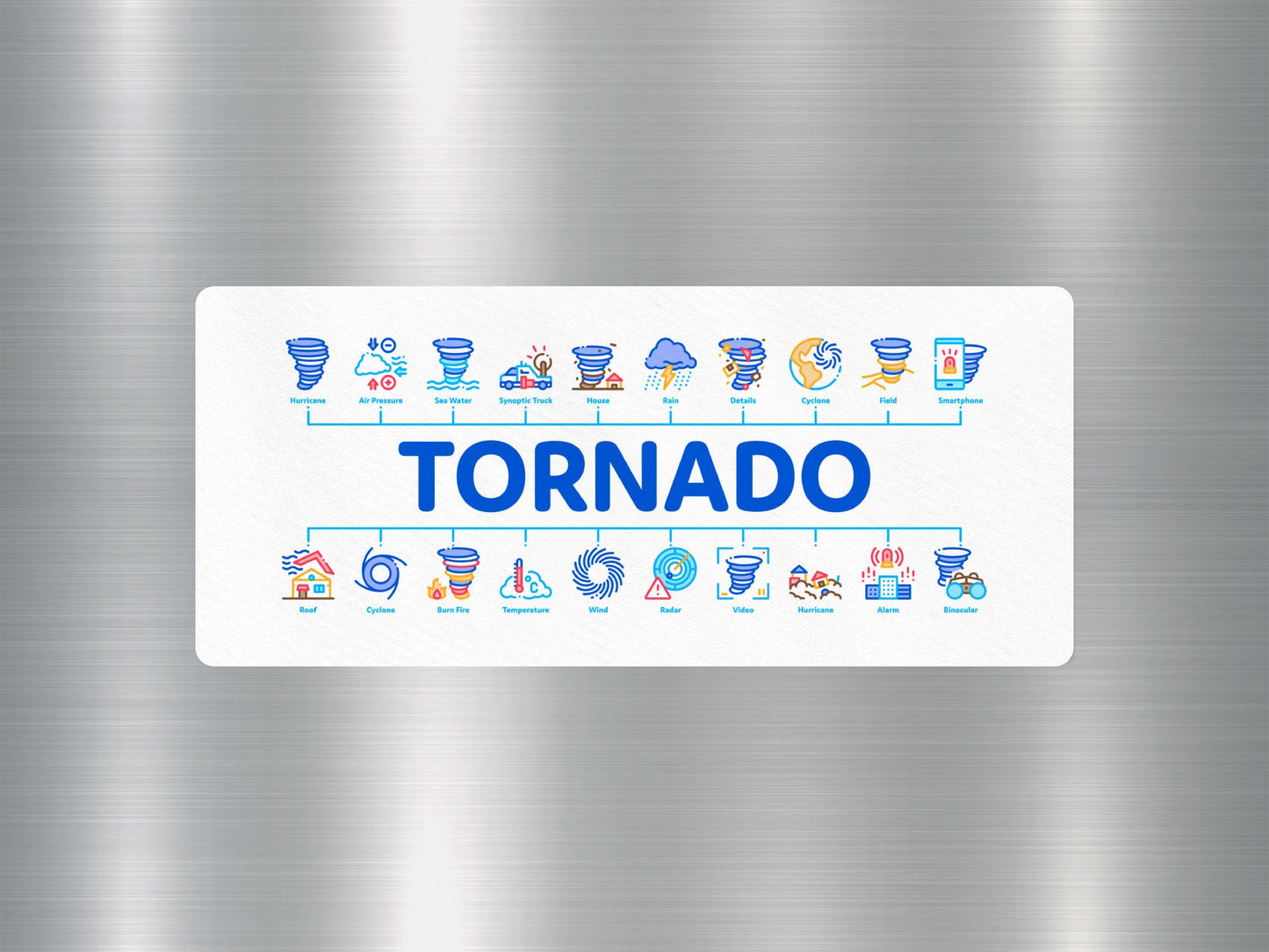 Wholesale Tornado Travel Sticker