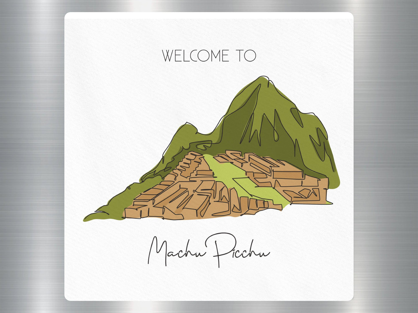 Wholesale Welcome to Machu Picchu Travel Sticker