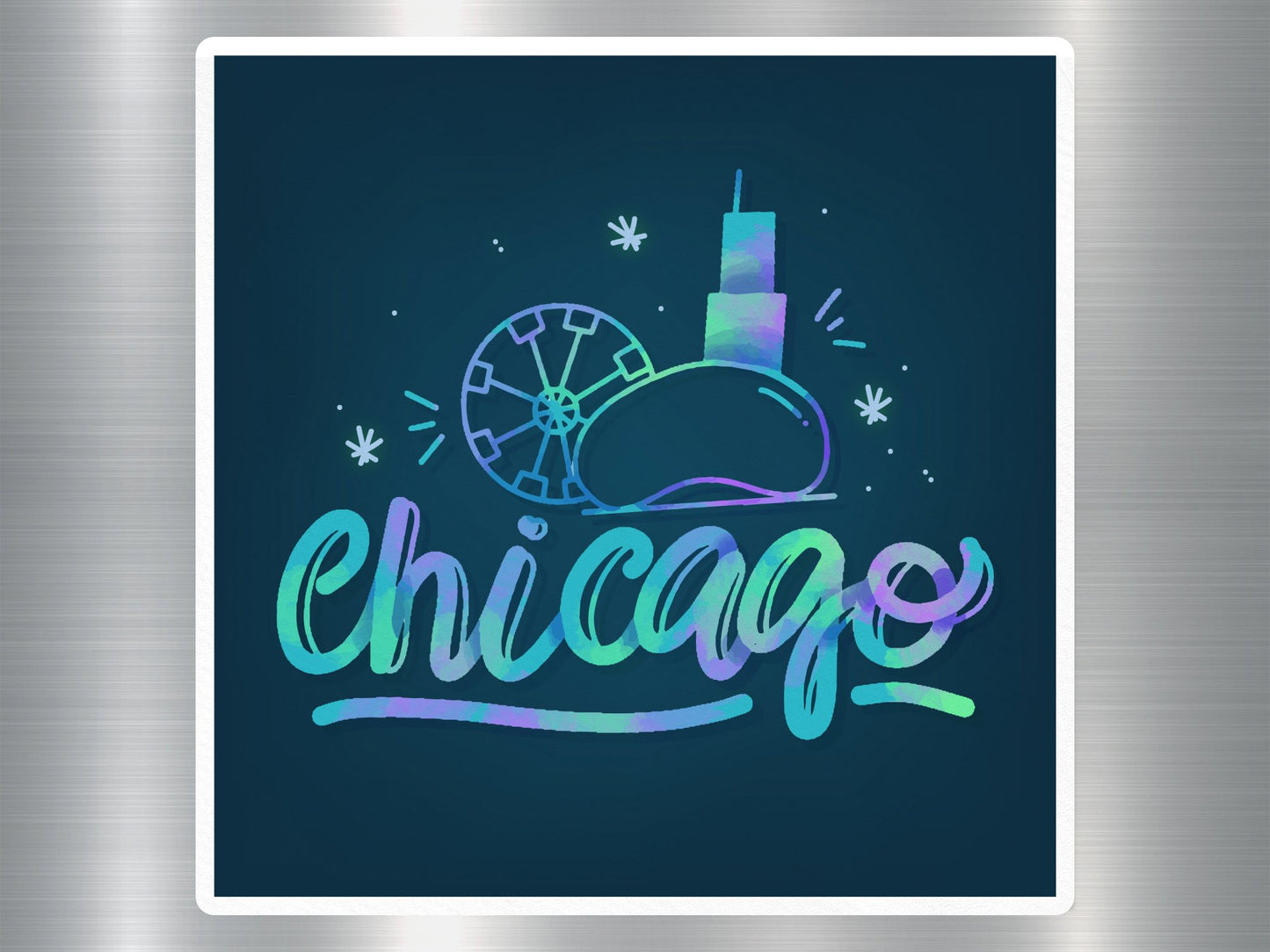 Wholesale Chicago Travel Sticker