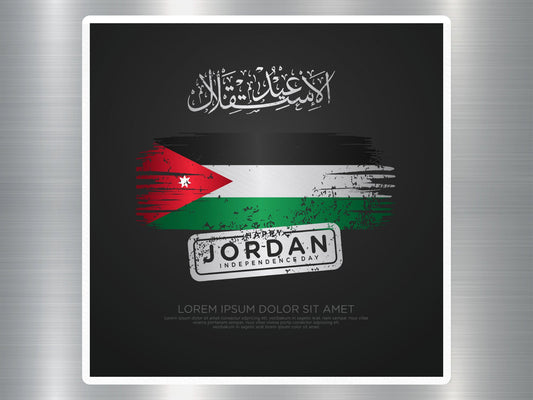 Wholesale Happy Independence Day Jordan Travel Sticker