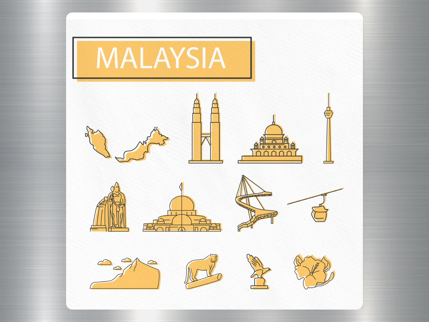 Wholesale Malaysia Travel Sticker