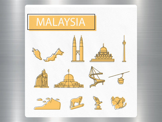Wholesale Malaysia Travel Sticker