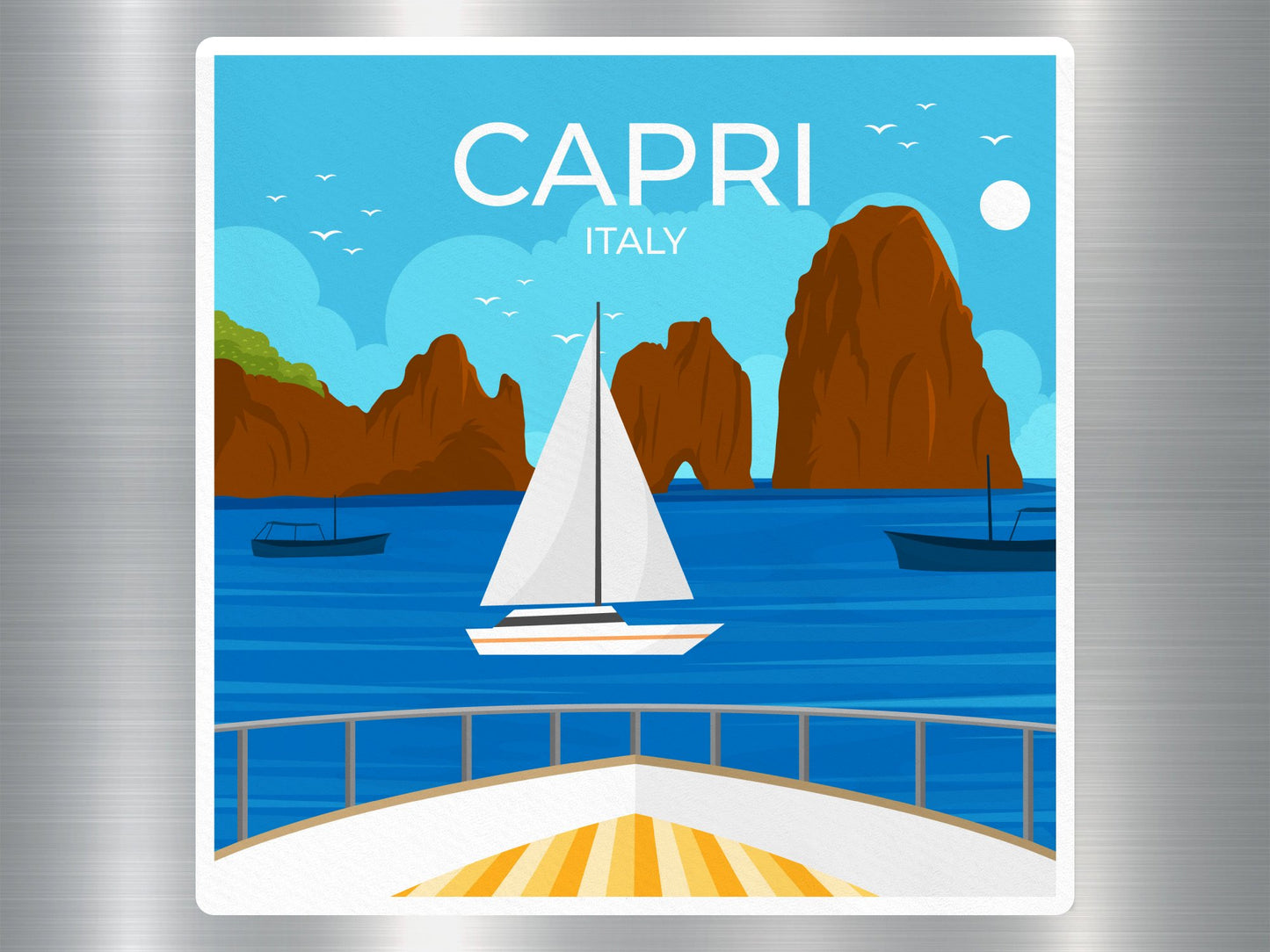 Wholesale Capri Italy Travel Sticker