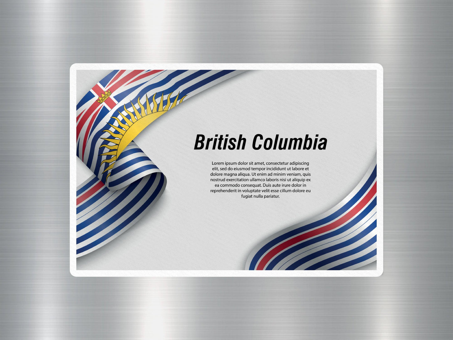 Wholesale Bristish Columbia Travel Sticker