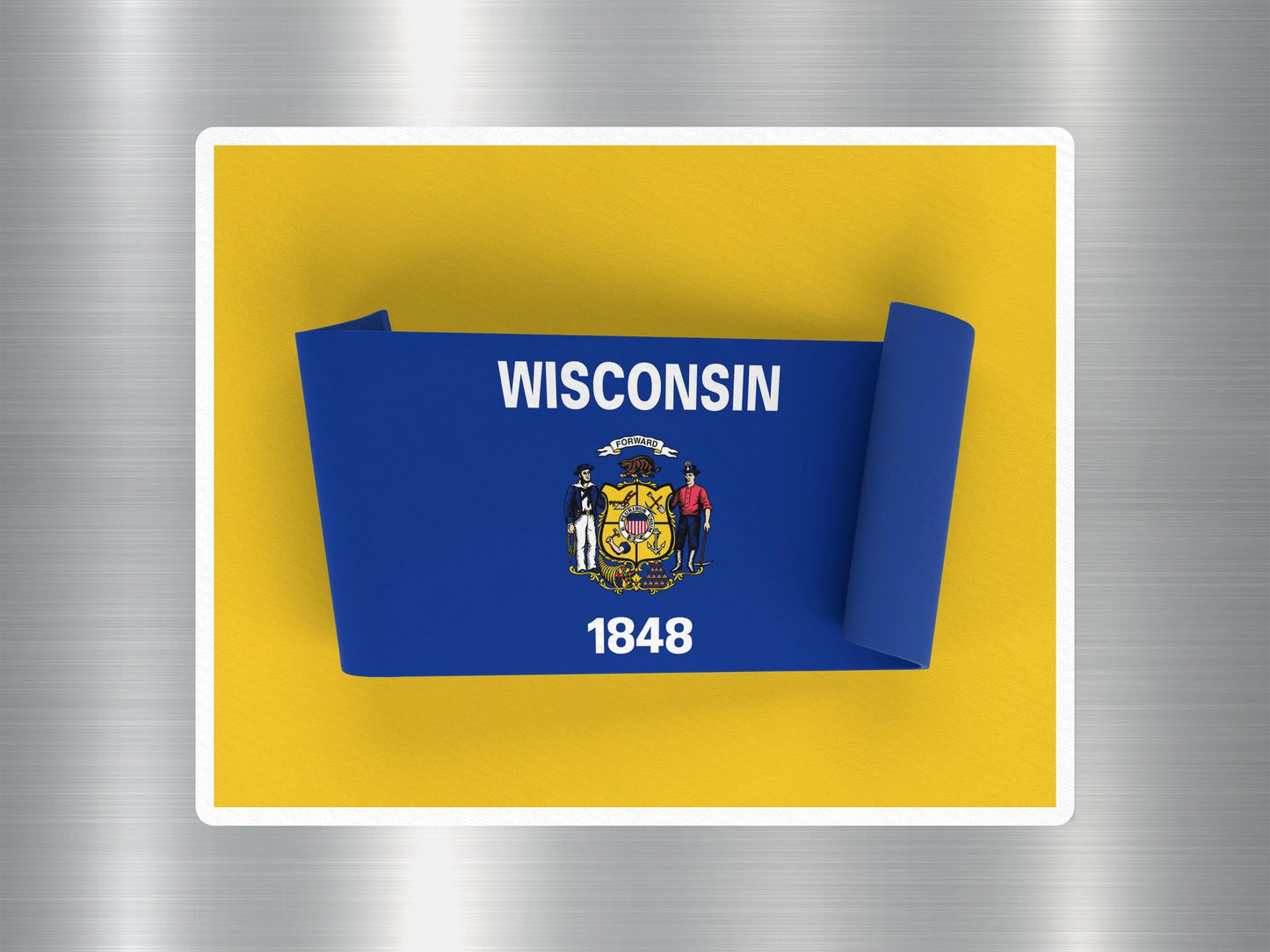 Wholesale Wisconsin 1848 Travel Sticker