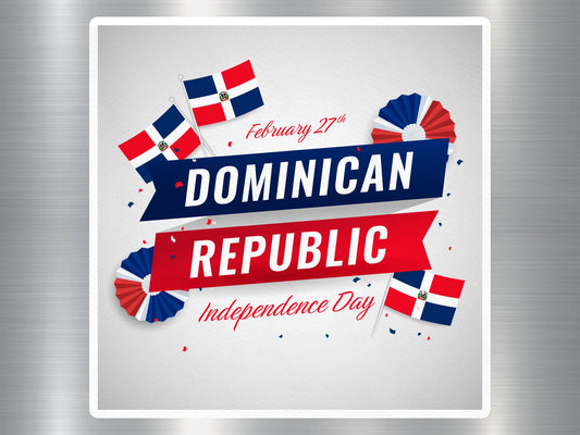 Wholesale Independence Day of Dominican Republic Travel Sticker