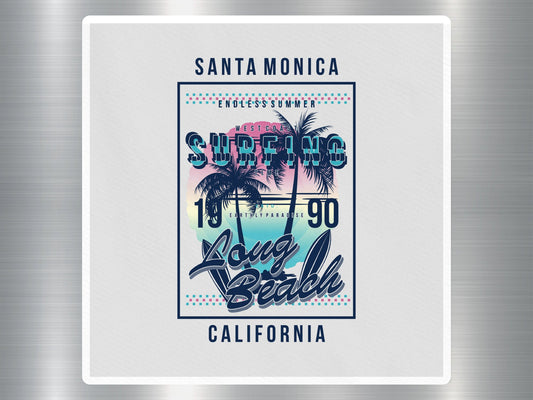 Wholesale Santa Monica Surfing Travel Sticker