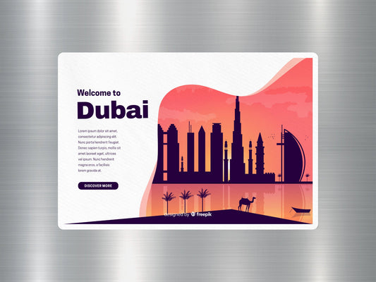 Wholesale Welcome to Dubai Travel Sticker